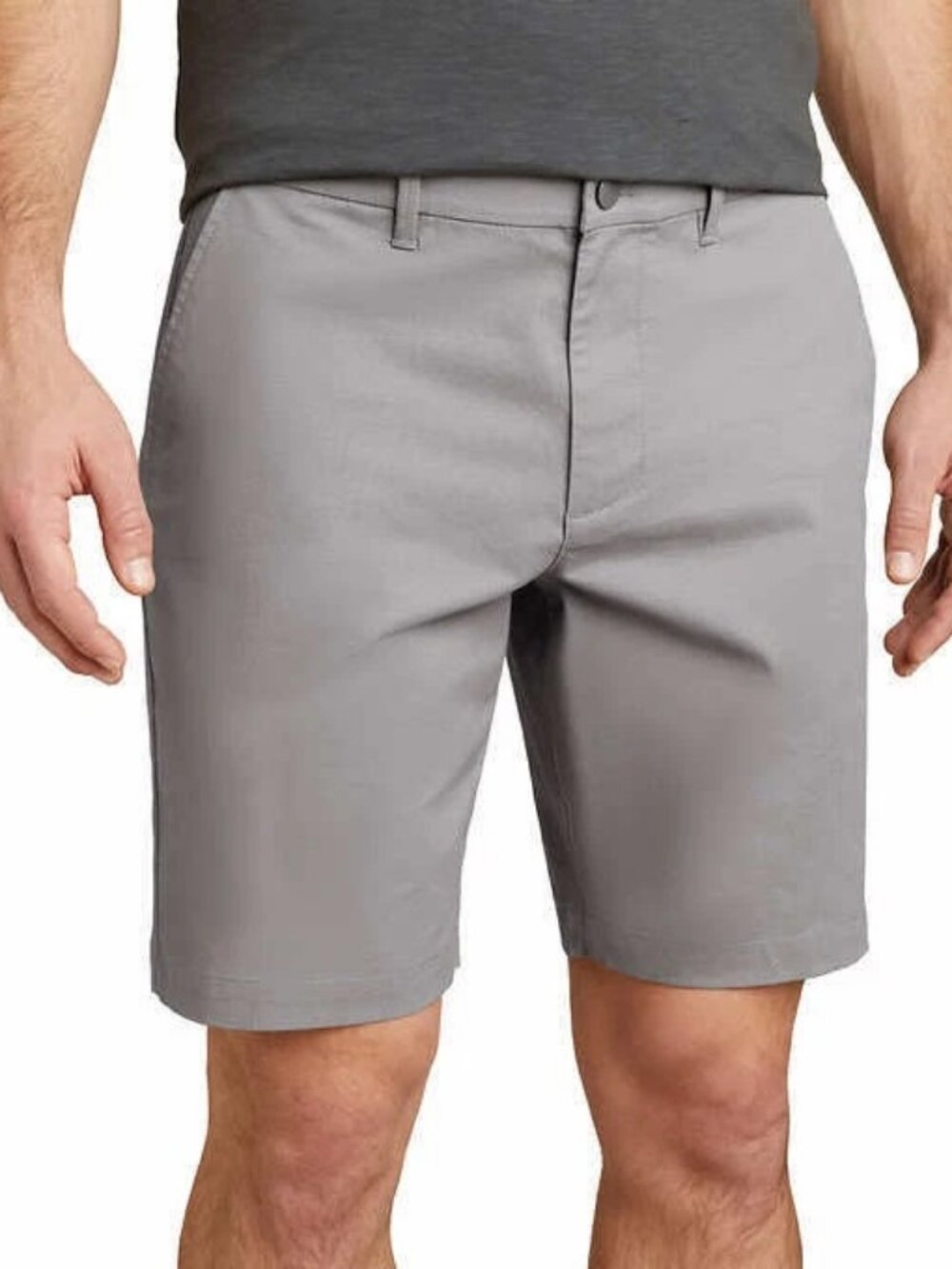 NEW English Laundry Men's Flat Front Stretch Short 32 NWT Grey 9" Flex Waistband - Picture 1 of 8